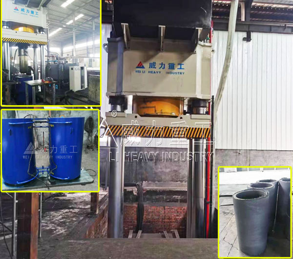 2000噸石墨坩堝液壓機(jī)_雙工位坩堝成型液壓機(jī)