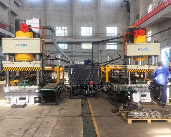 630噸錨桿托盤液壓機配生產線